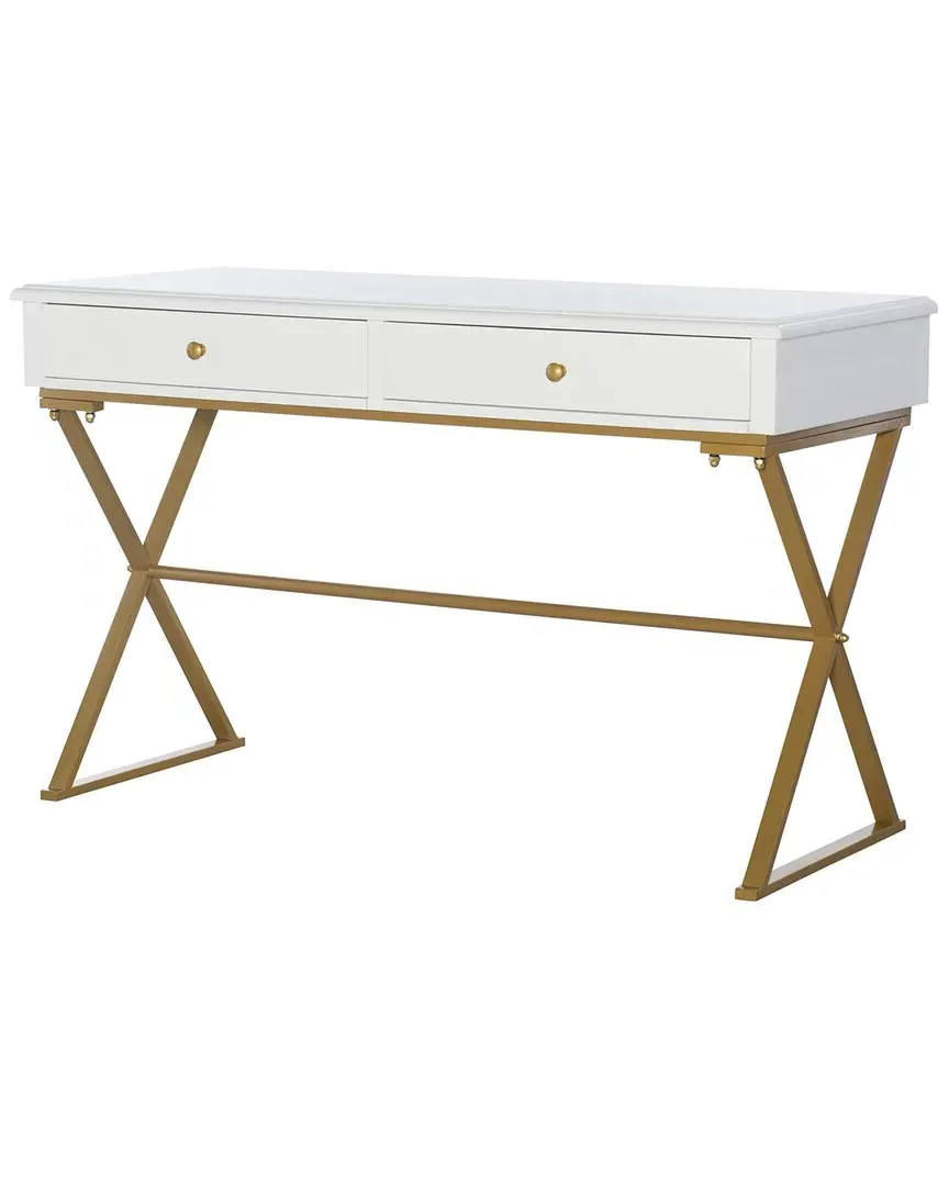 Emma Desk with Drawers - White, Wood image