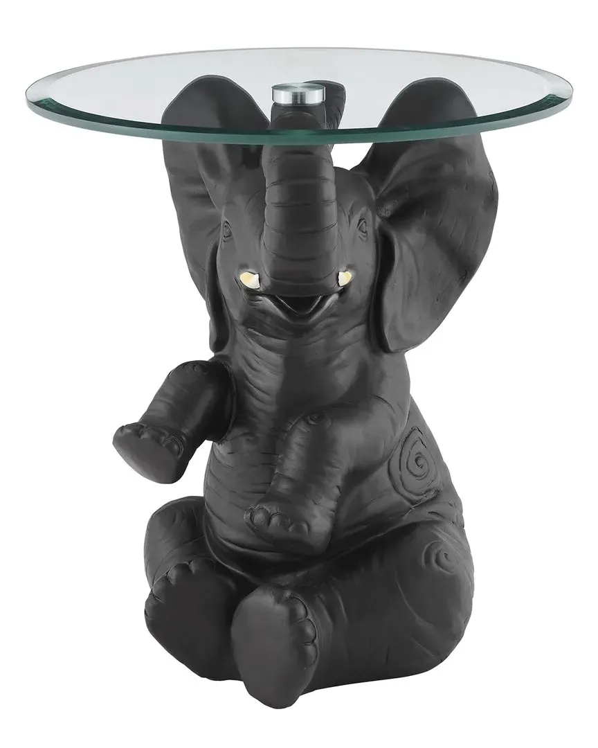 Ernie Elephant Side Table - Black, Resin image