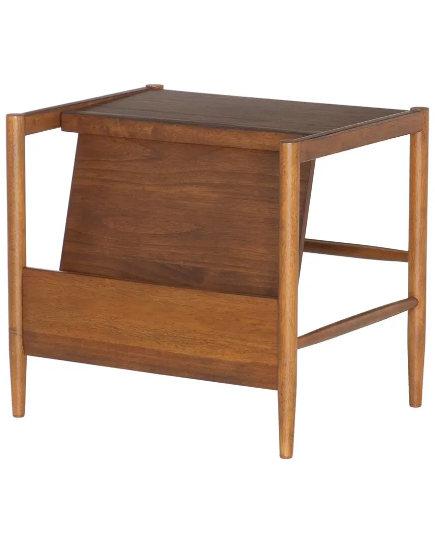 Flay Magazine Rack - Brown, Rubberwood image