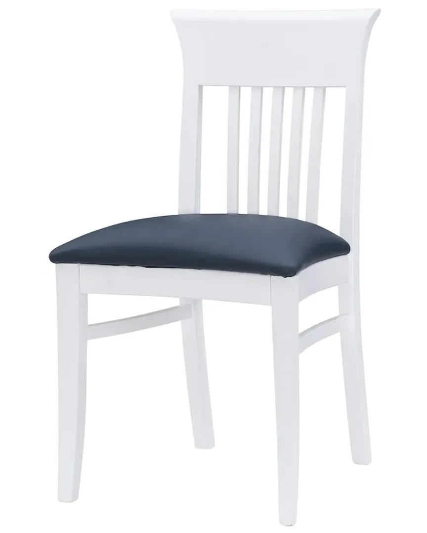 Jenny Upholstered Dining Chairs Set of 2 - White, Beechwood image