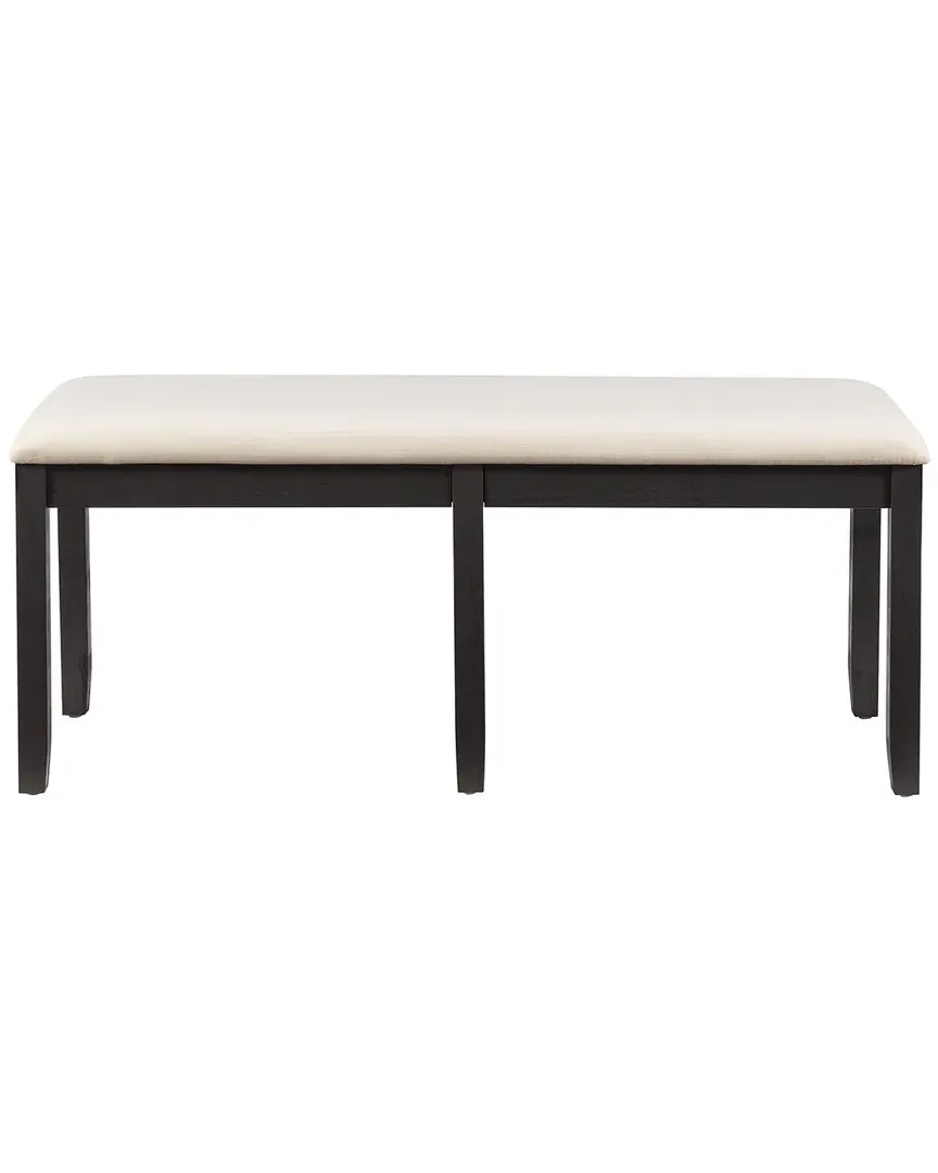 Jordan Backless Dining Bench - Black Wash, Acacia image
