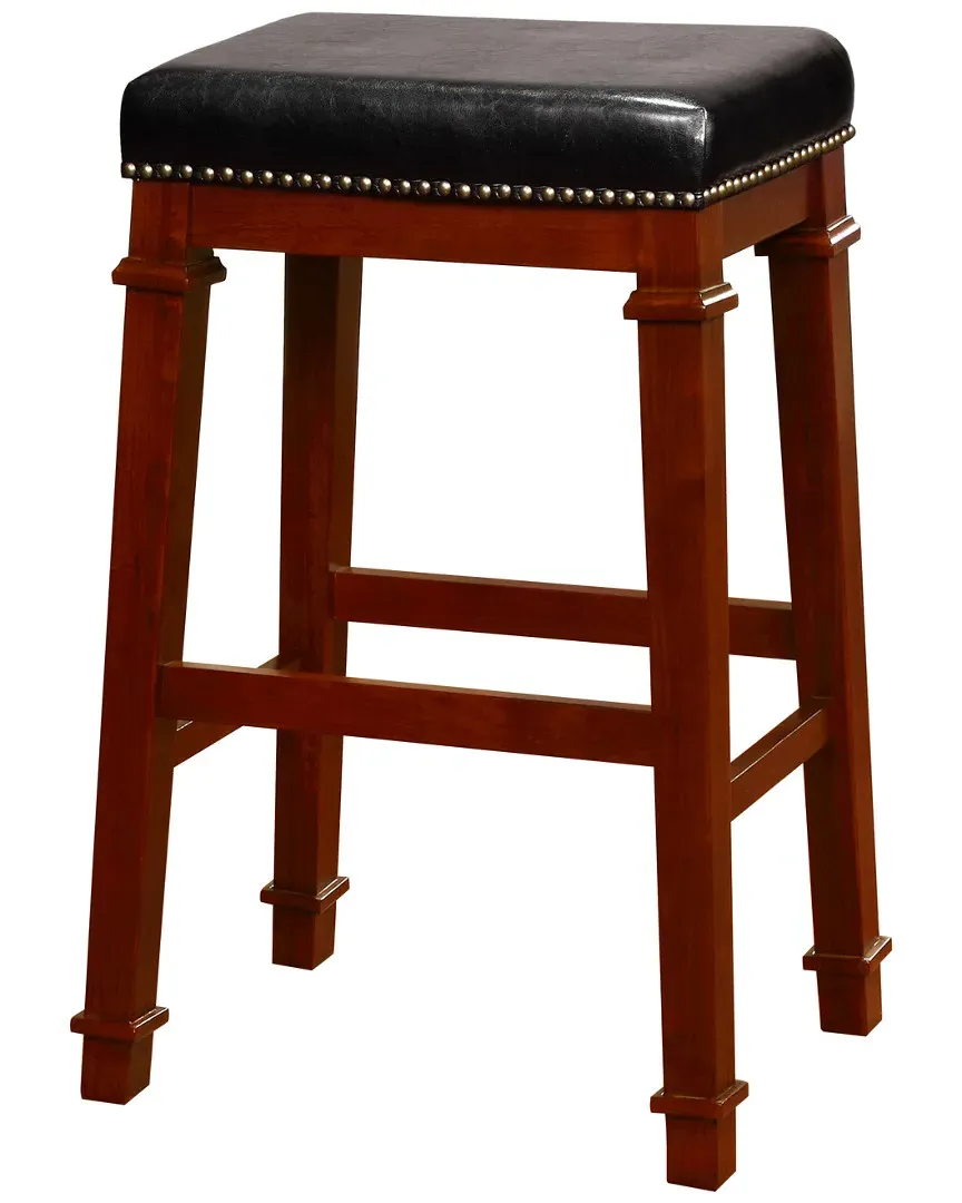 Kennedy Backless Bar Stool - Dark Cherry, Rubberwood image