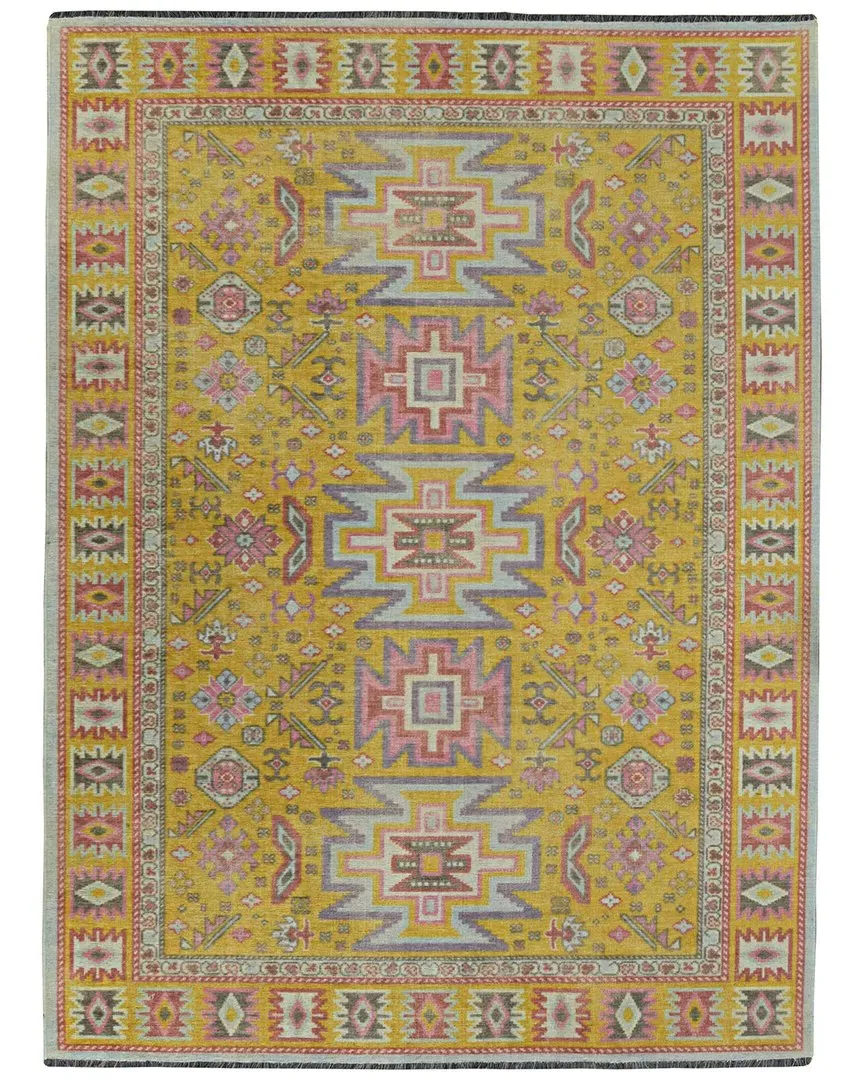 Laurel Sivas Accent Rug - Yellow, Polyester