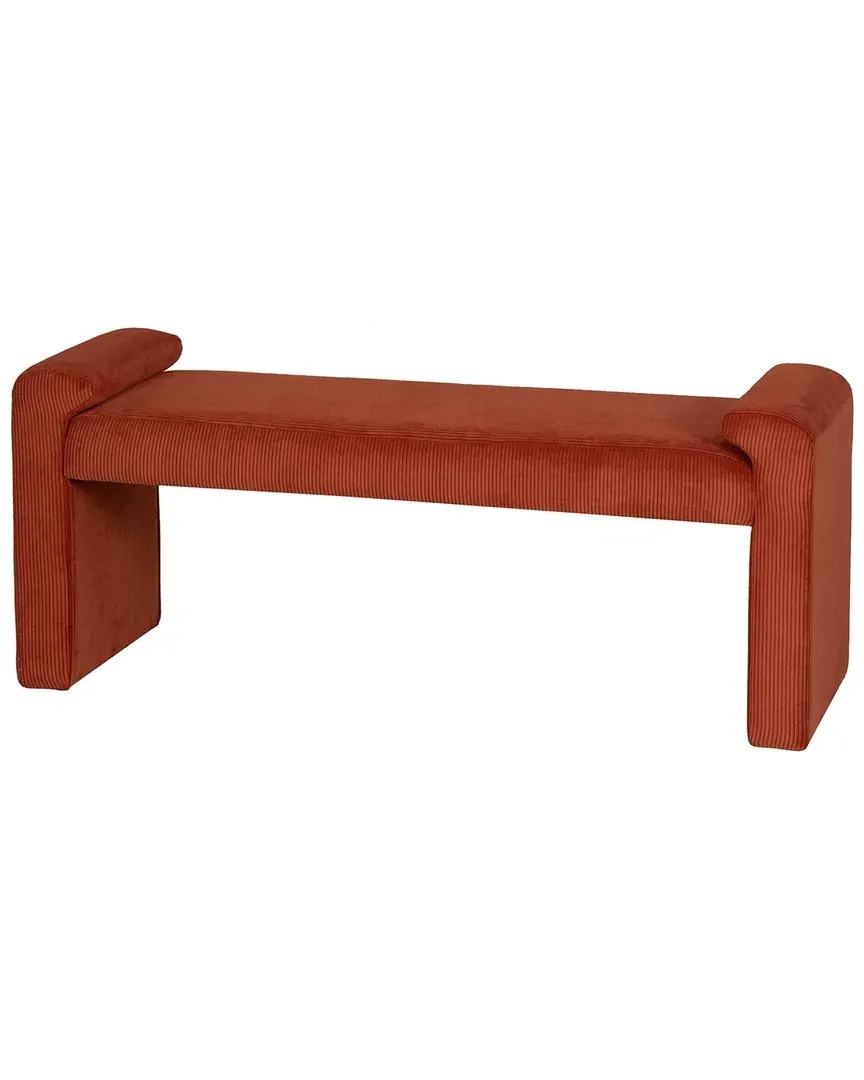 Lollie Corduroy Bench - Rust, Corduroy