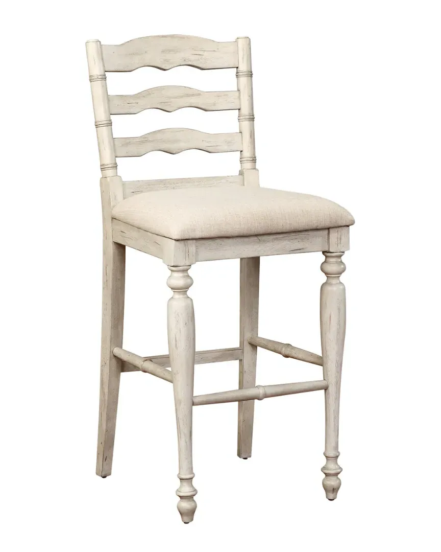 Marino Bar Stool - White Wash, Rubberwood image
