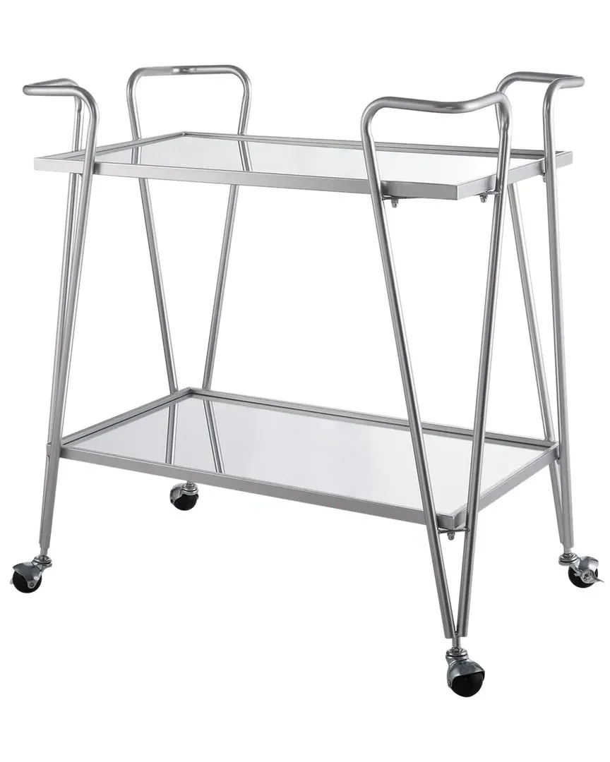 Mid-Century Bar Cart - Silver image