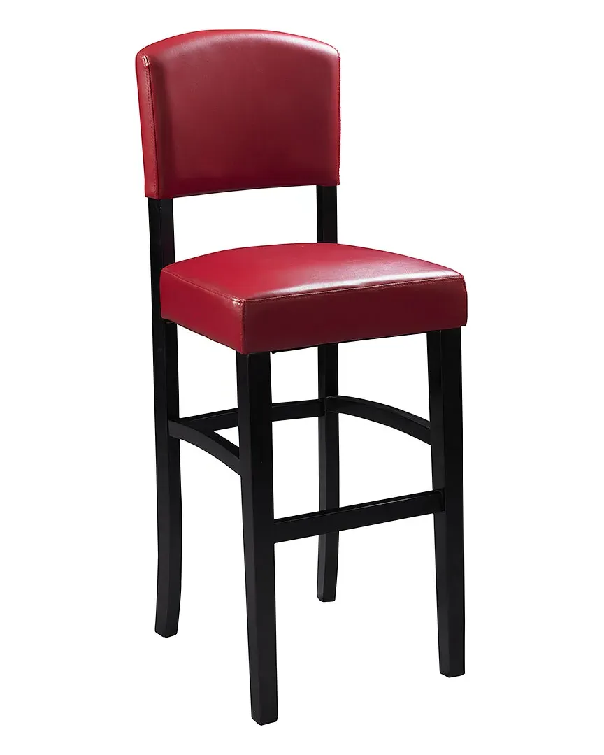 Monaco Stool - Dark Red, Chinese Maple