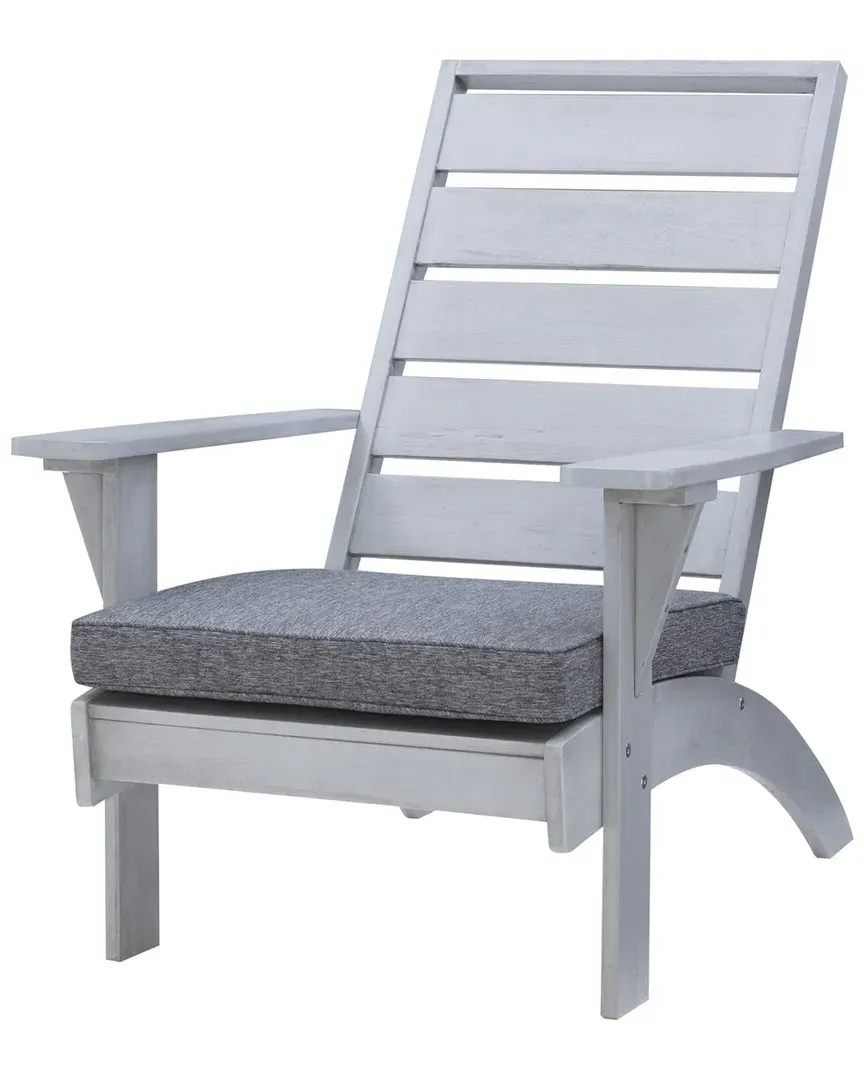 Nantucket Chair with Cushion - Grey, Wood