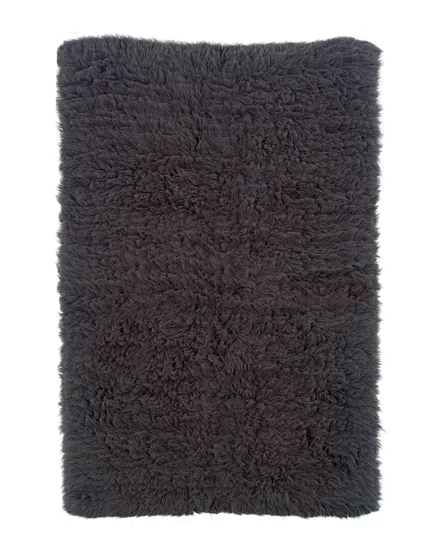 New Flokati 1400Gr Area Rug - Grey, Wool