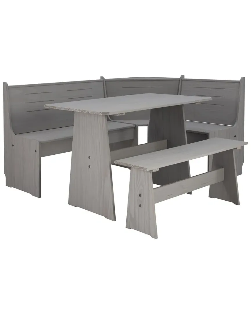 Nooks Corner Nook Set with Storage - Grey, Pine