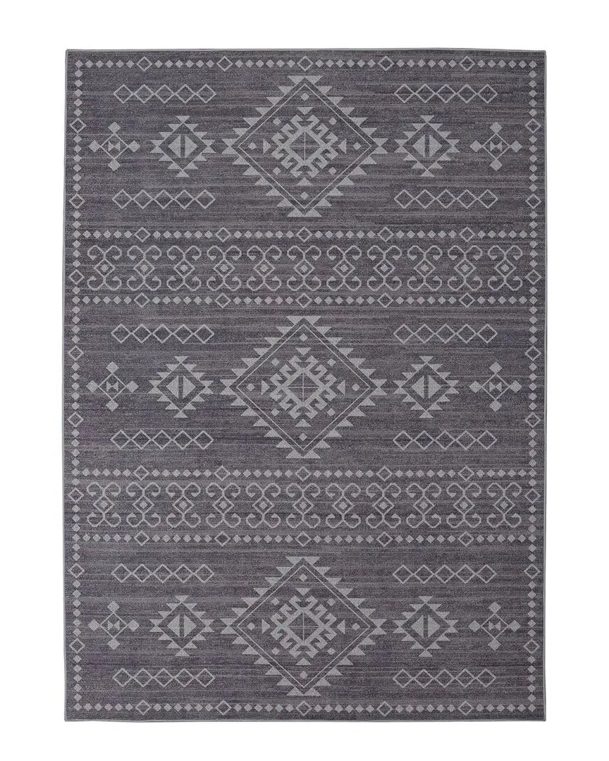 Oakland Ivan Polyester Rug - Grey