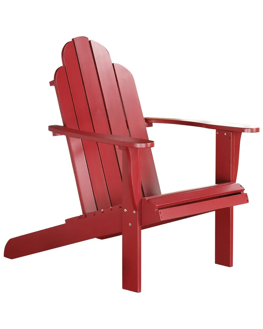 Outdoor Adirondack Chair - Red, Acacia