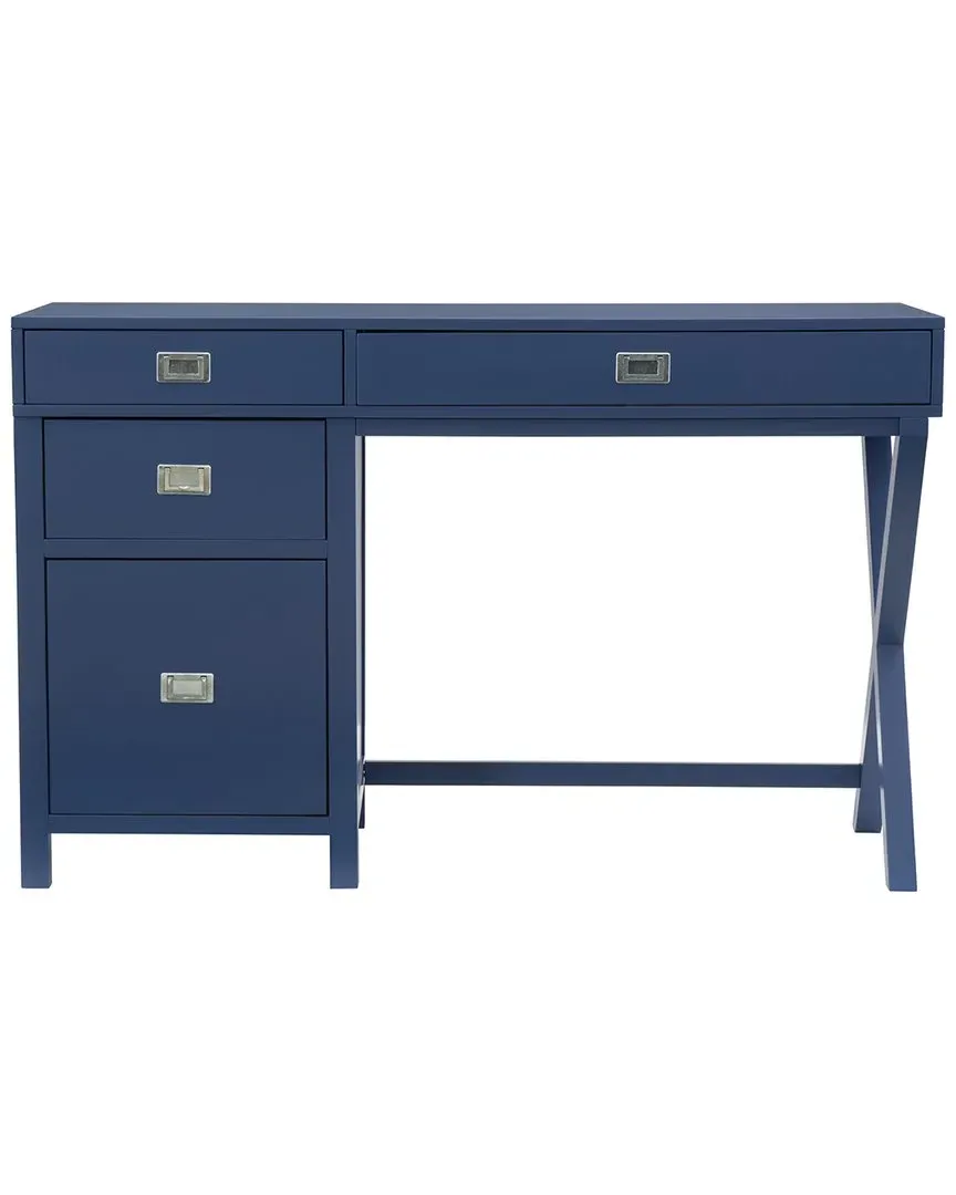 Peggy Side Storage Desk - Navy, MDF