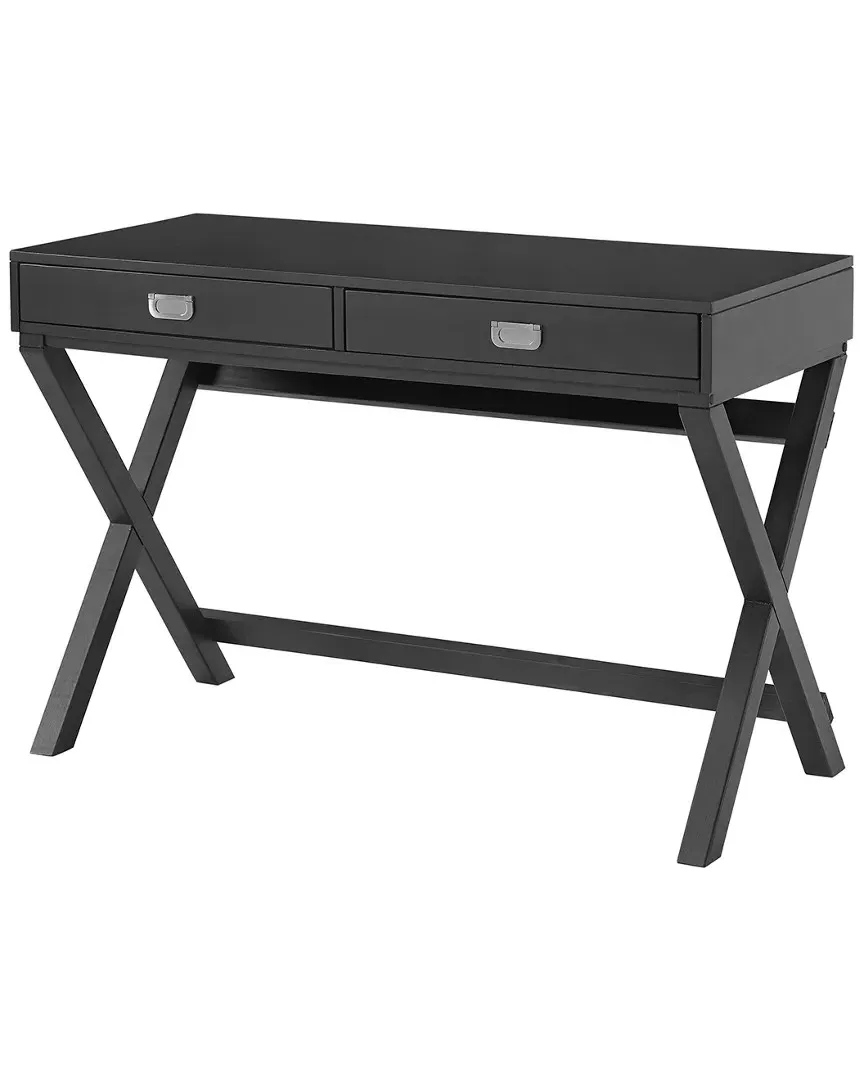 Peggy Writing Desk with Drawers - Black