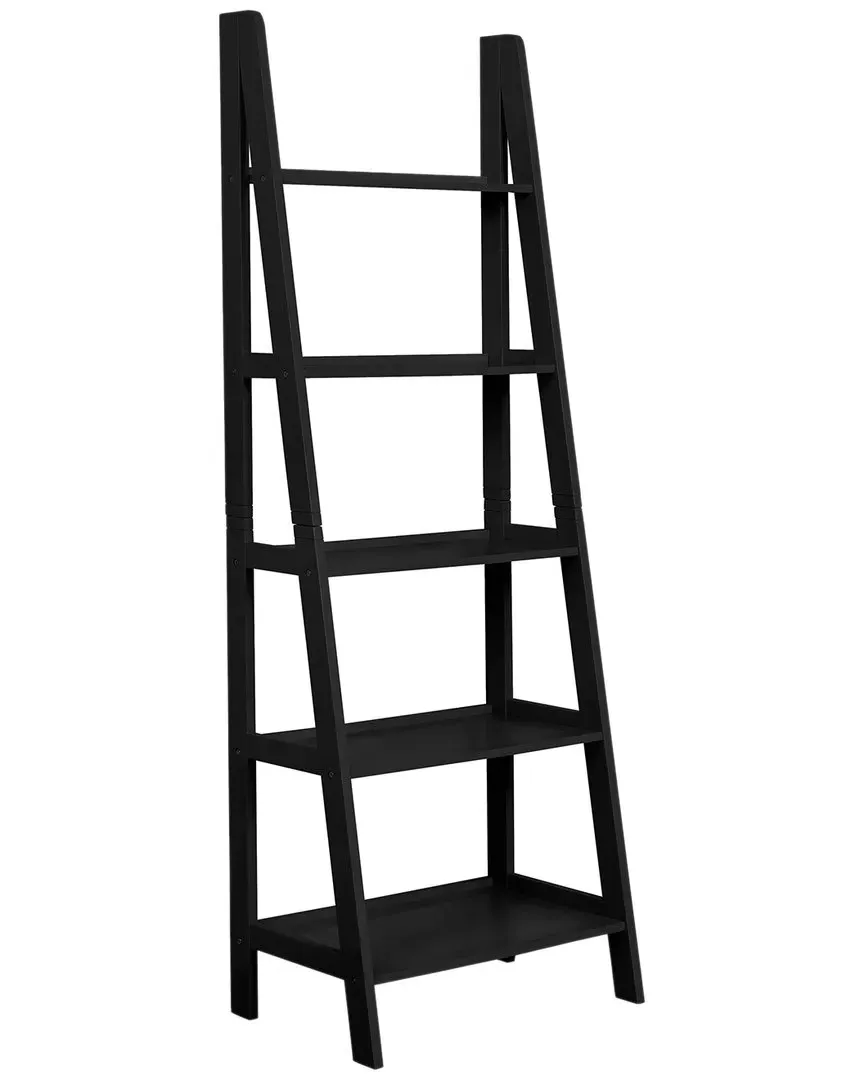 Rossland 5-Shelf Bookshelf - Black, Wood image