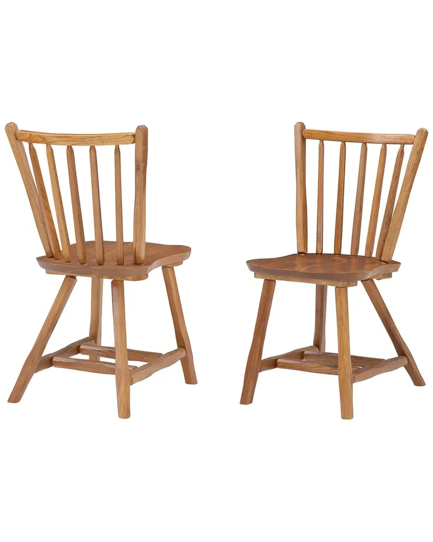 Set of 2 Bazel Oak Side Chairs - Natural Oak image