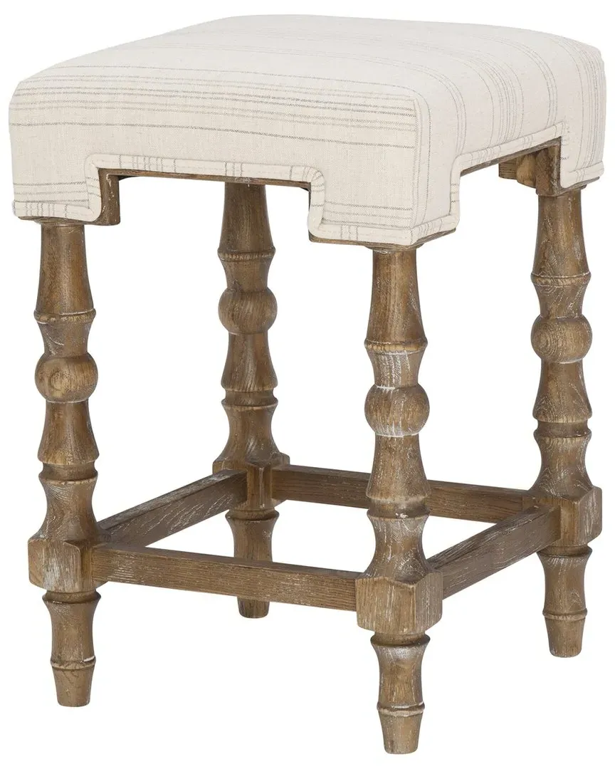 Shelly Backless Counter Stool - Grey, Wood