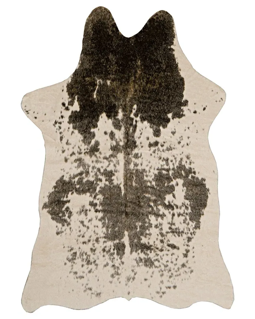 Speckle Design Area Rug - Brown, Polyester