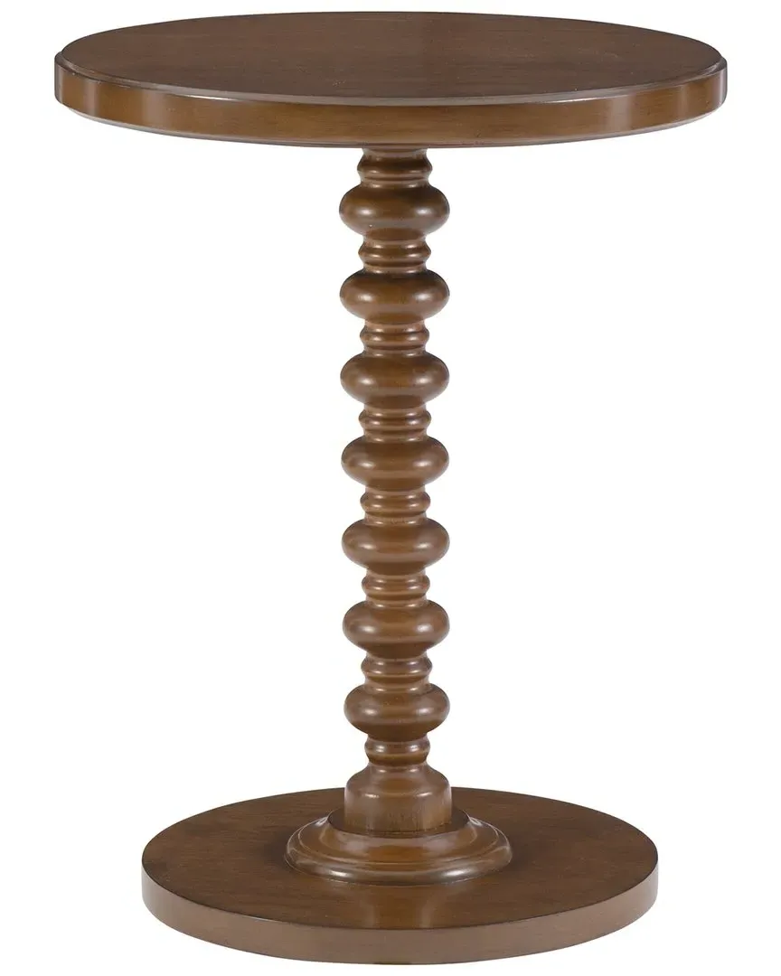 Spectrum Round Accent Table - Hazelnut, Rubberwood
