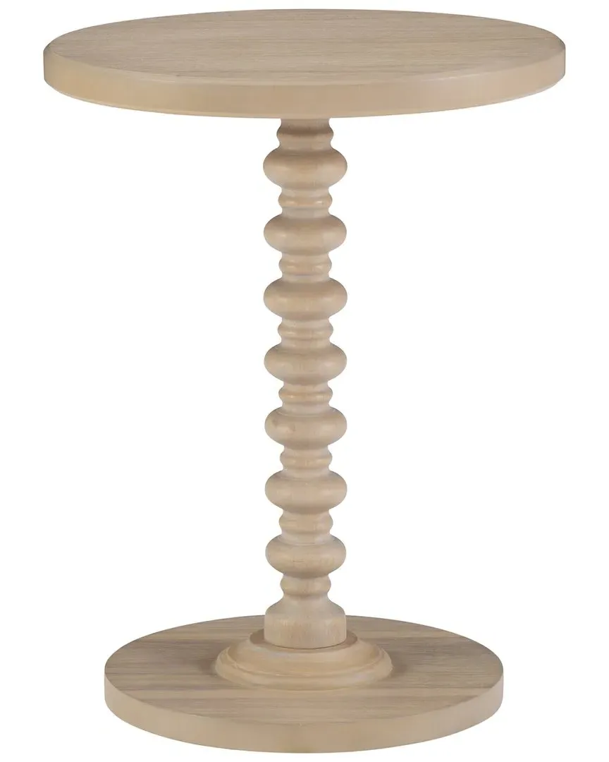 Spectrum Round Accent Table - Natural, Rubberwood