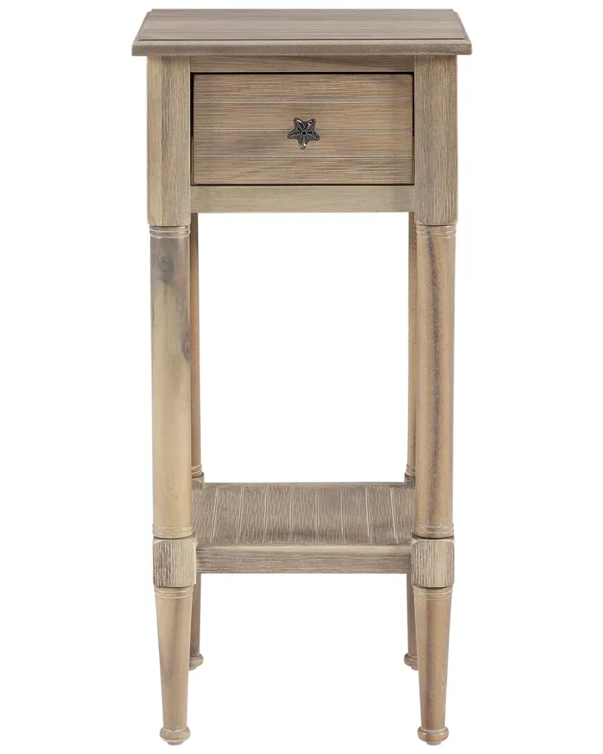 Starfish Square End Table with Drawer - Natural, MDF image