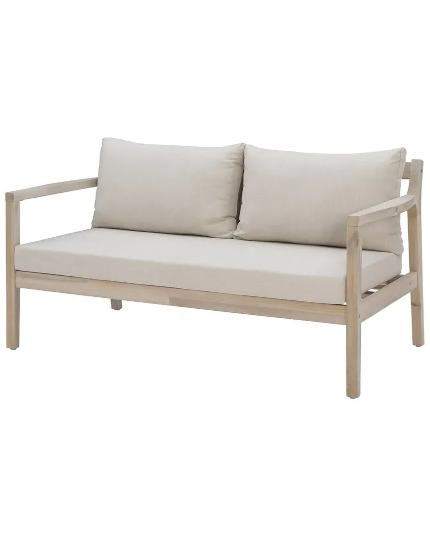Svana Outdoor 2-Seater Sofa - Beige, Acacia
