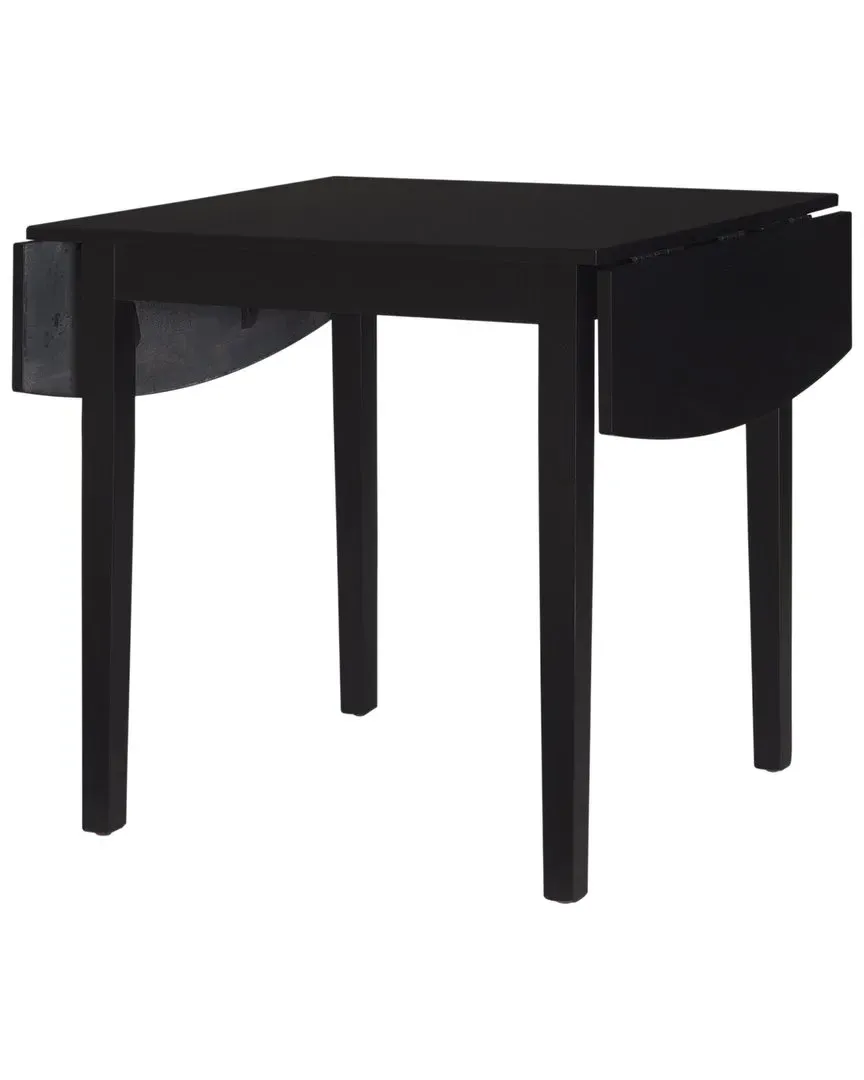 Torino Square Drop Leaf Dining Table - Black, Rubberwood image
