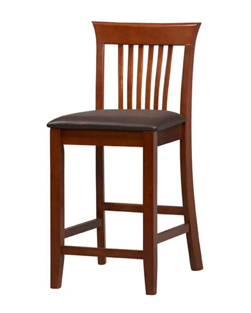 Triena Collection Craftsman Counter Stool - Dark Cherry image