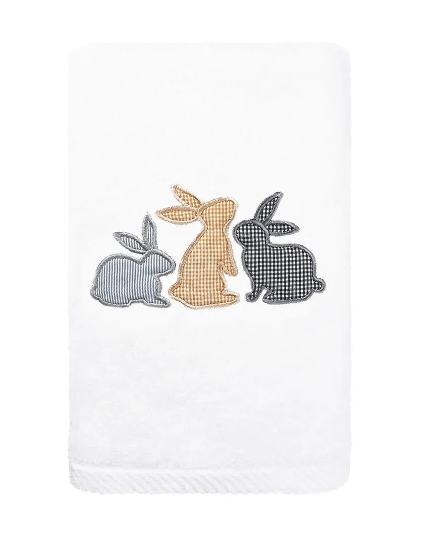 Bunny Row Hand Towel - White, Turkish Cotton