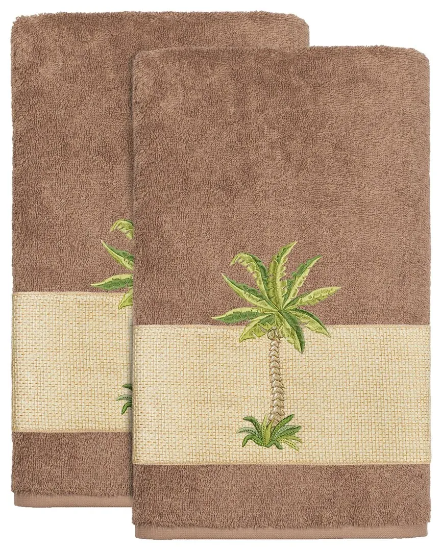 Colton 2-Piece Bath Towel Set - Beige, Turkish Cotton