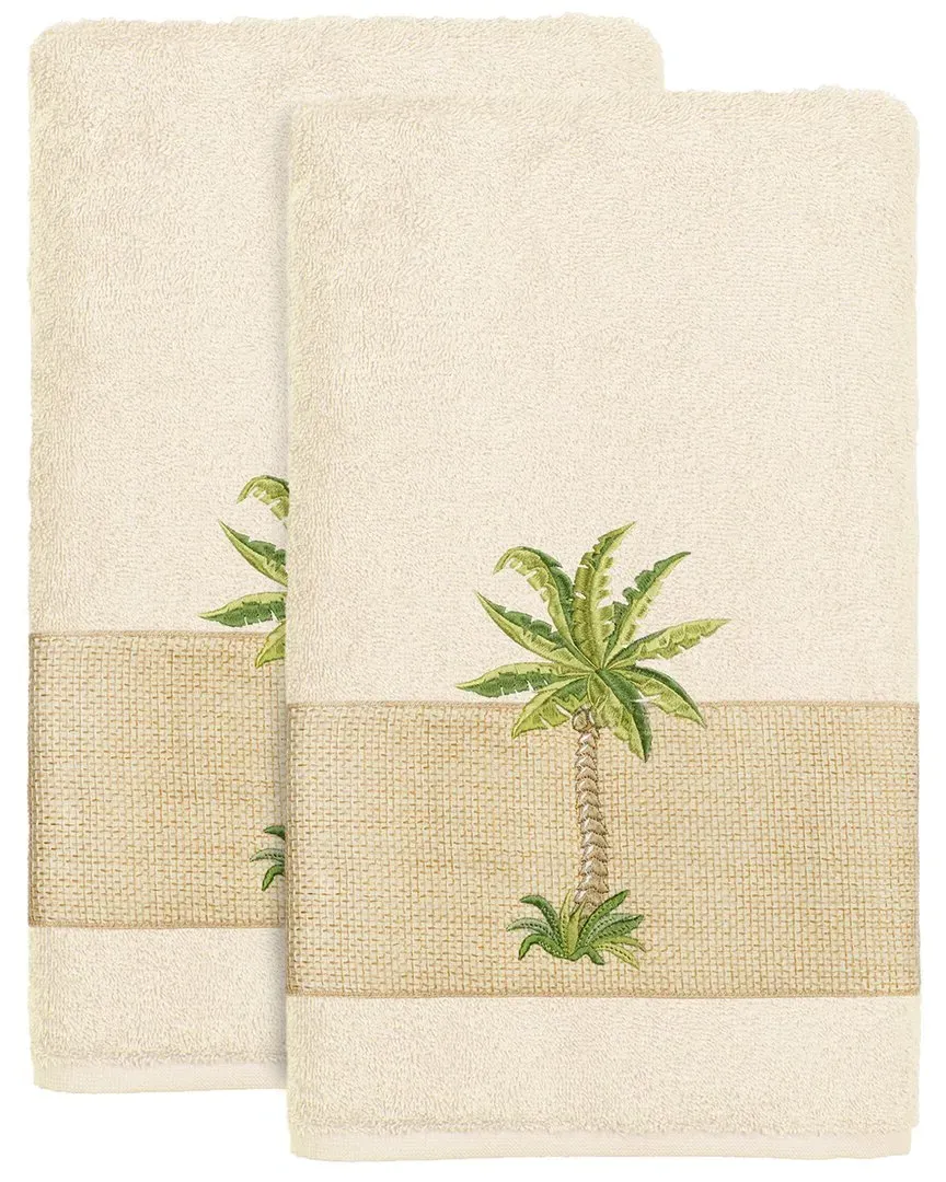 Colton 2-Piece Bath Towel Set - Cream, Turkish Cotton