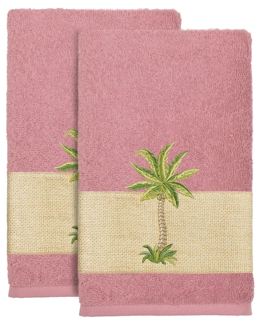 Colton 2-Piece Bath Towel Set - Rose, Turkish Cotton