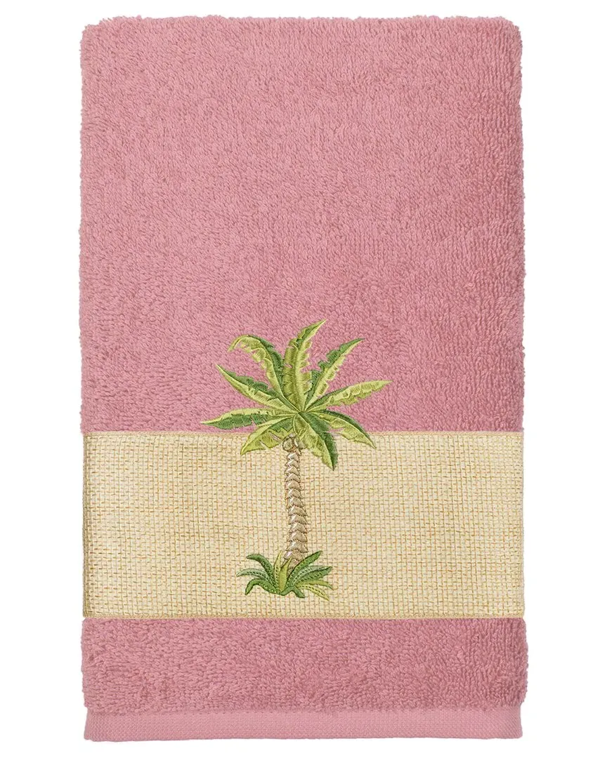 Colton Embellished Hand Towel - Rose, Turkish Cotton