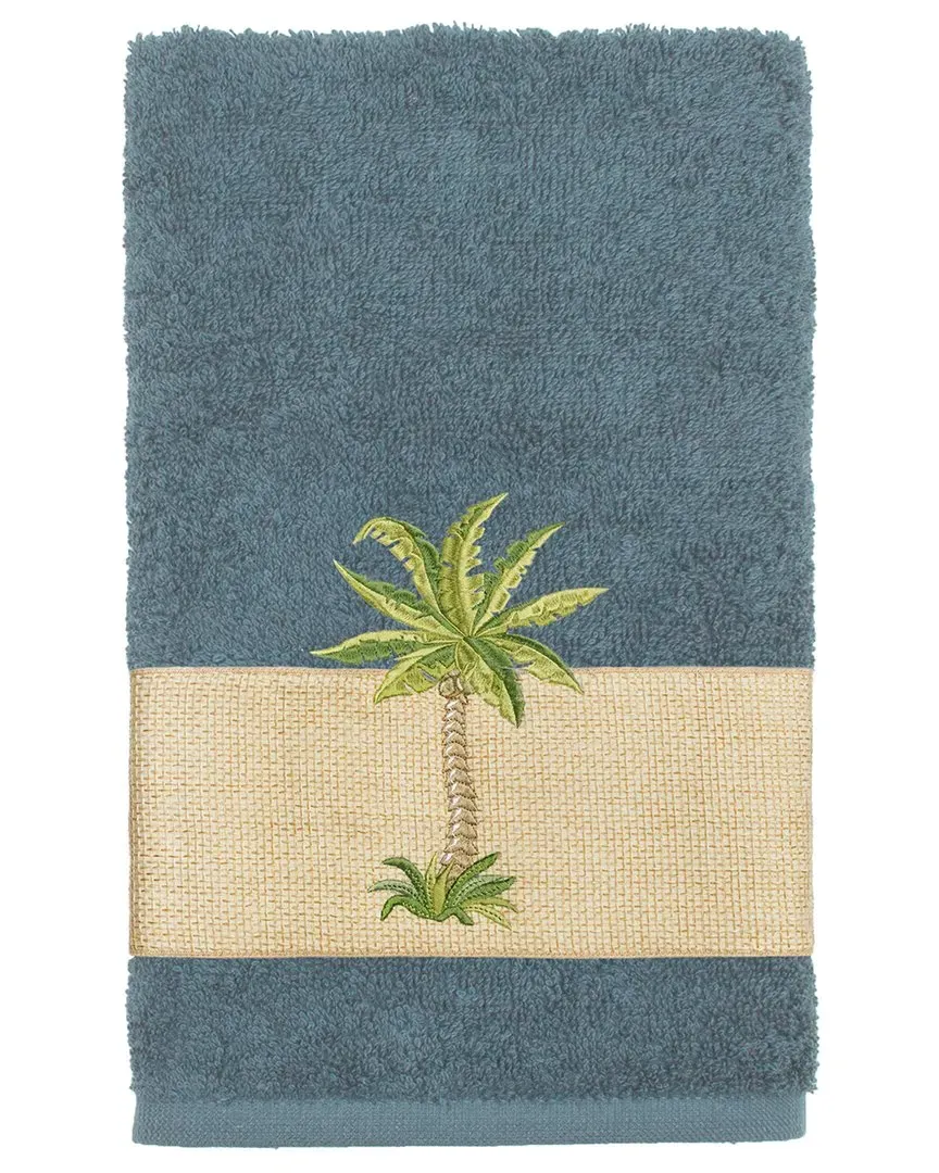 Colton Embellished Hand Towel - Teal, Turkish Cotton