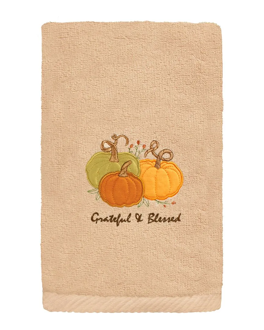 Grateful & Blessed Hand Towel - Sand, Turkish Cotton image