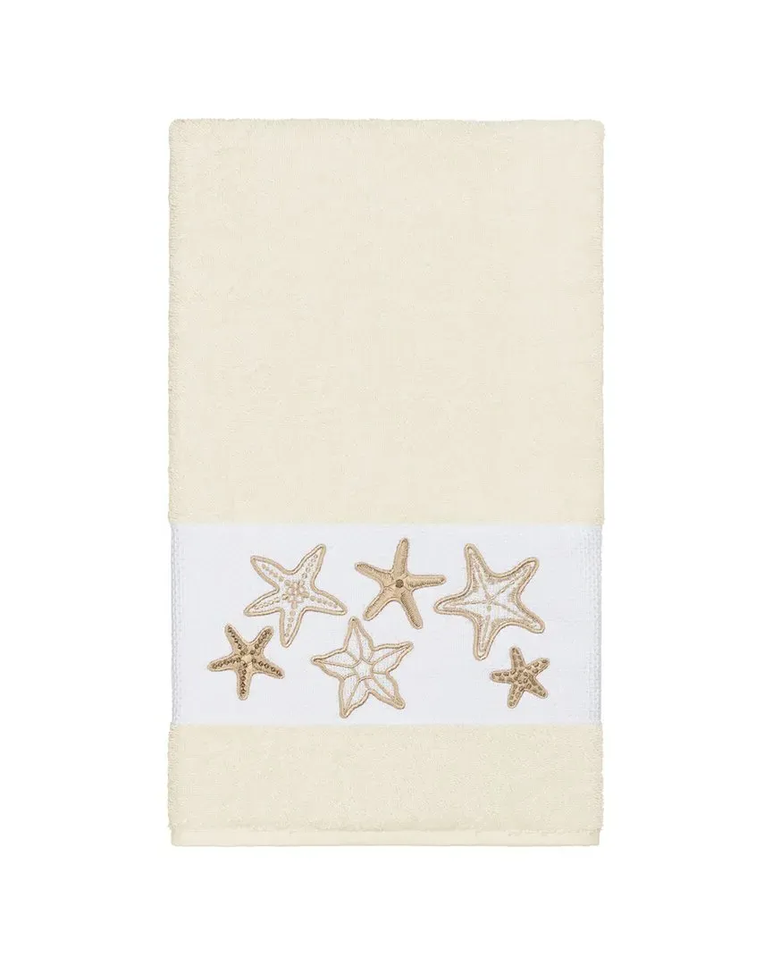 Lydia Embellished Bath Towel - Cream, Turkish Cotton