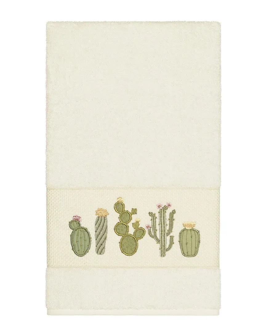 Mila Embellished Bath Towel - Cream, Turkish Cotton