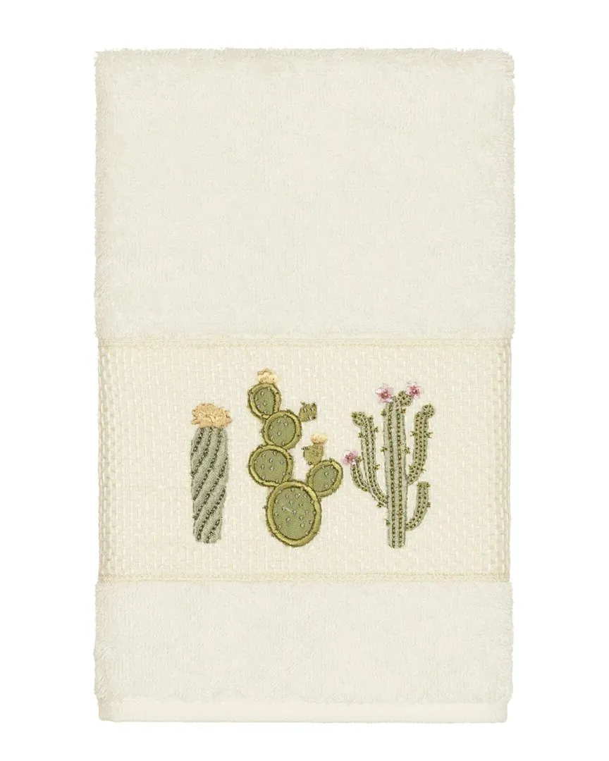 Mila Embellished Hand Towel - Cream, Turkish Cotton image