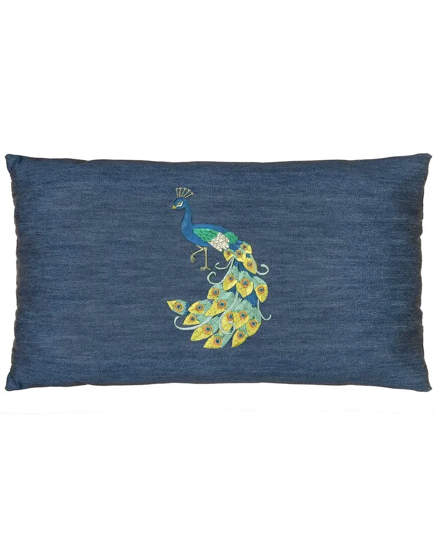Penelope Lumbar Pillow Cover - Blue, Cotton