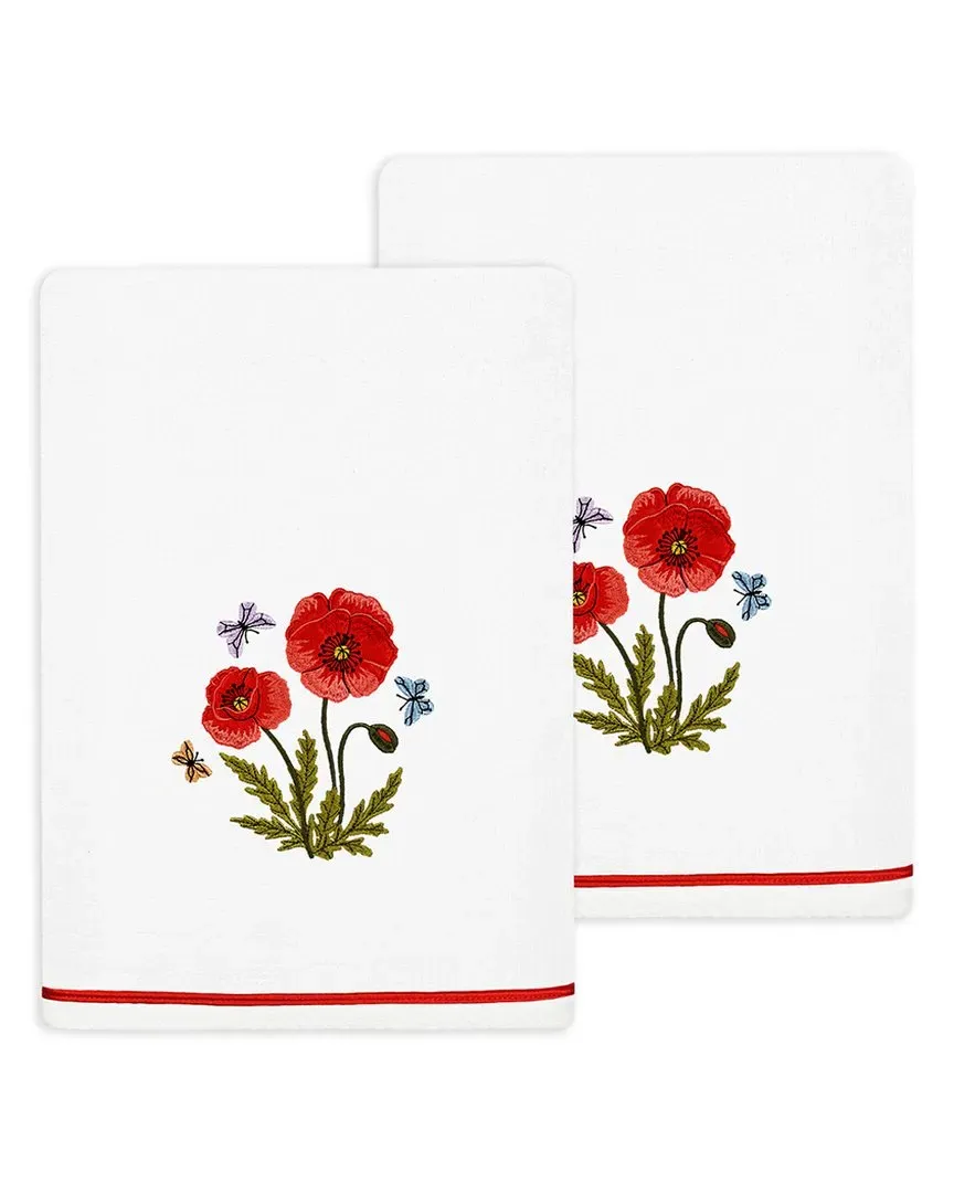 Polly 2pc Bath Towel Set - White, Turkish Cotton