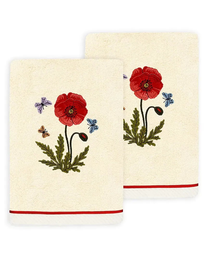 Polly 2pc Hand Towel Set - Beige, Turkish Cotton