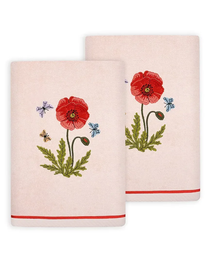Polly 2pc Hand Towel Set - Blush, Turkish Cotton