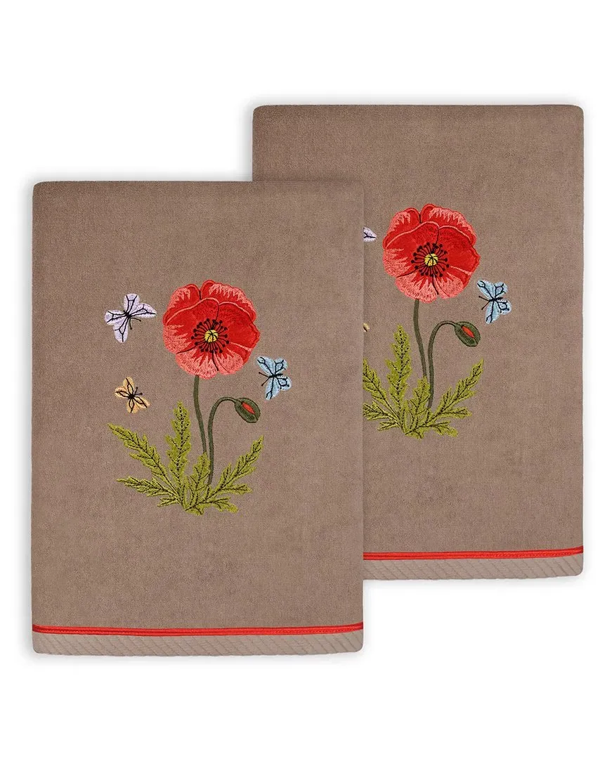 Polly 2pc Hand Towel Set - Cocoa, Turkish Cotton
