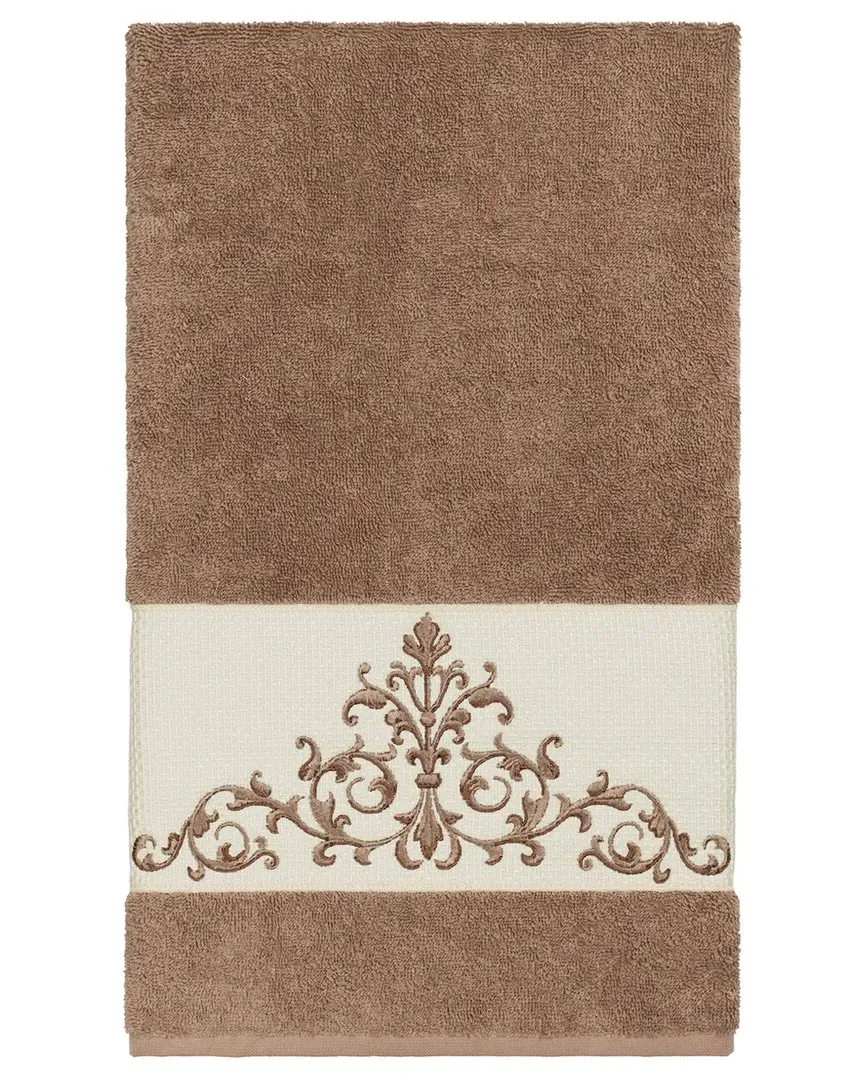 Scarlet Embellished Bath Towel - Beige, Turkish Cotton image