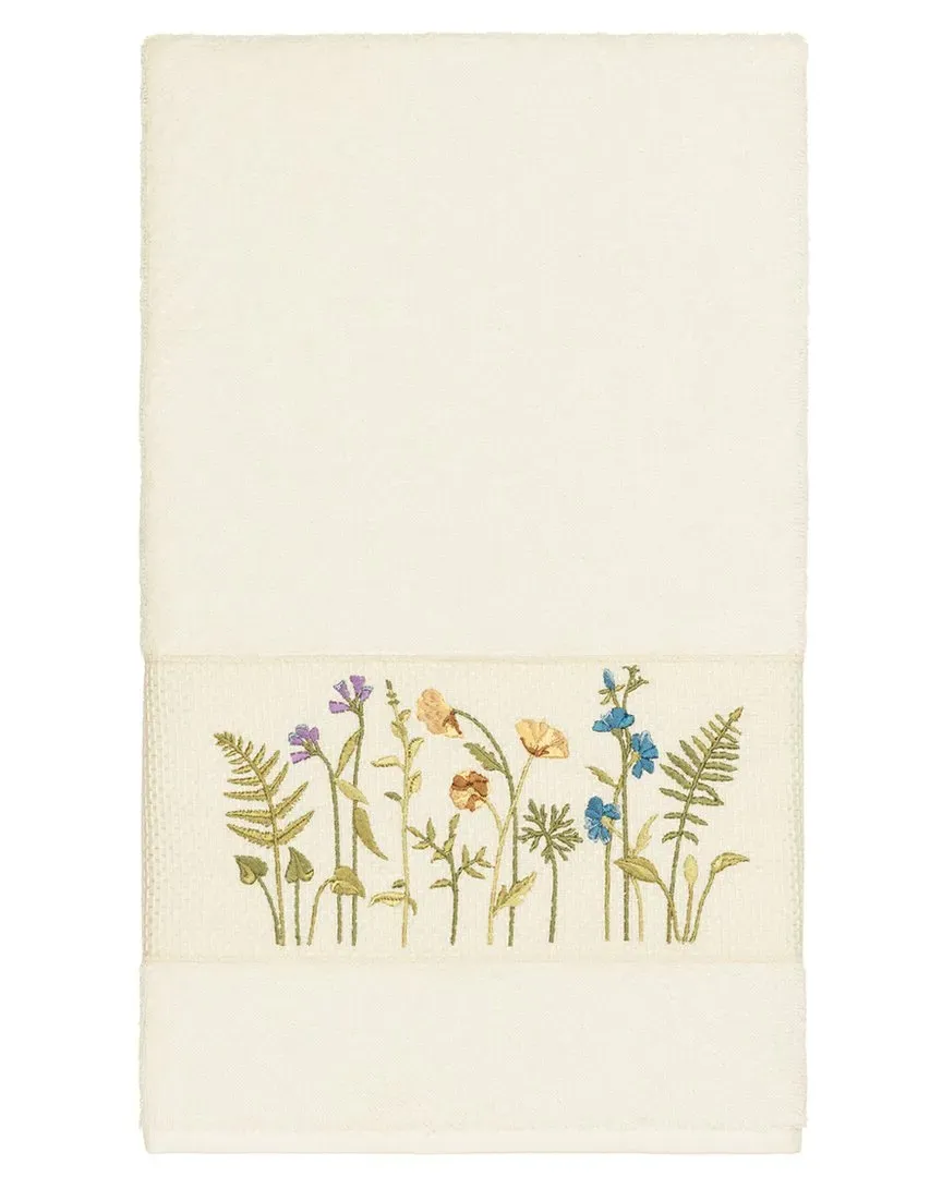 Serenity Embellished Bath Towel - Cream, Turkish Cotton