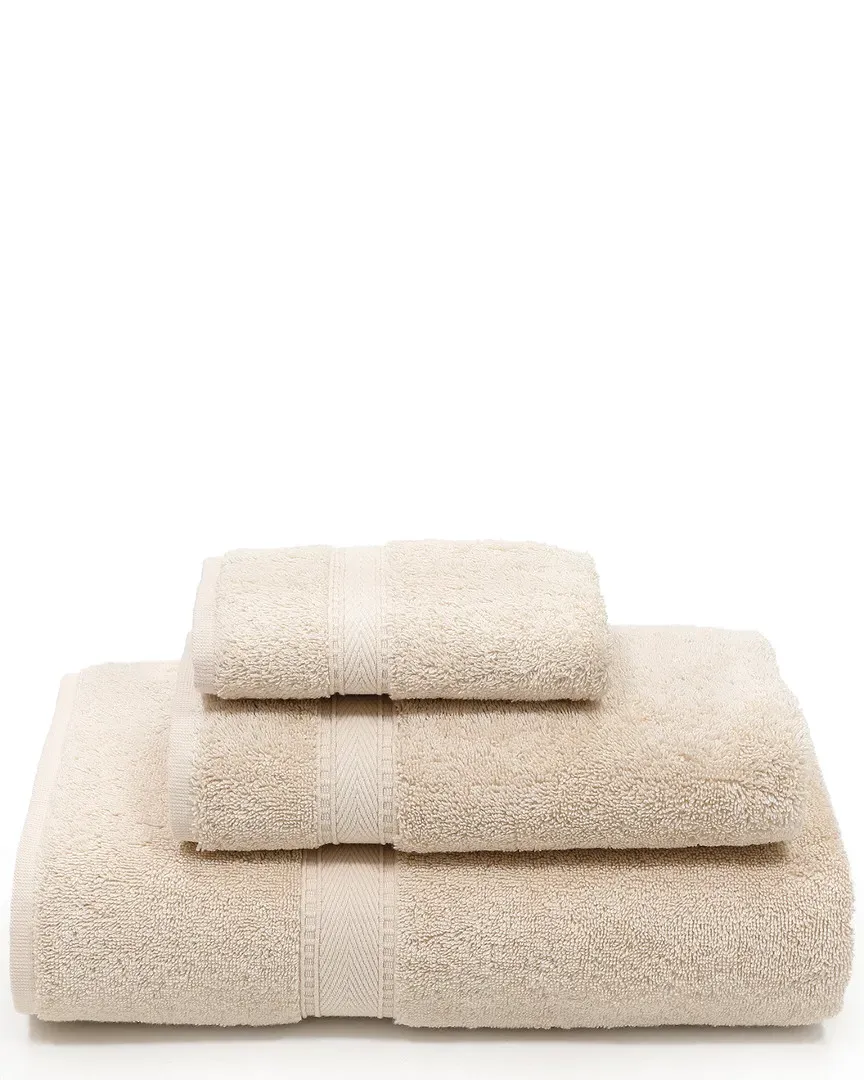 Sinemis Terry 3-Piece Towel Set - Beige, Cotton image