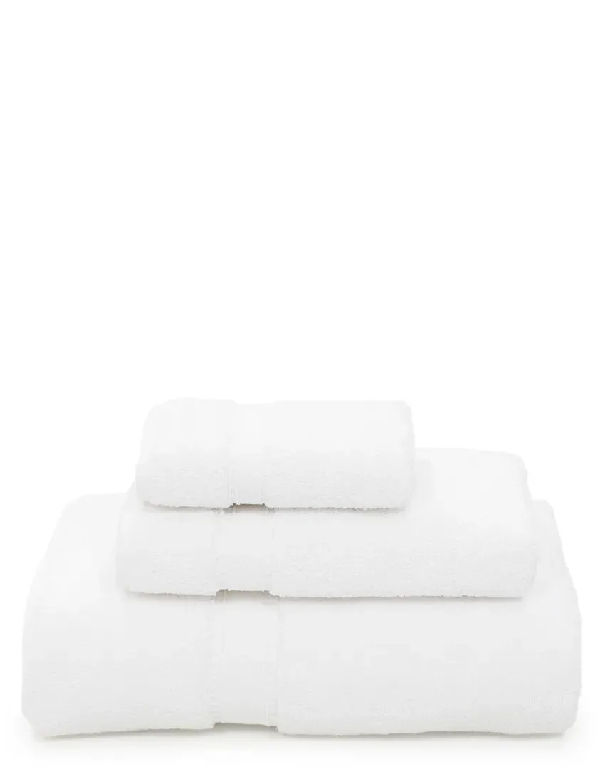 Sinemis Terry 3-Piece Towel Set - White, Cotton