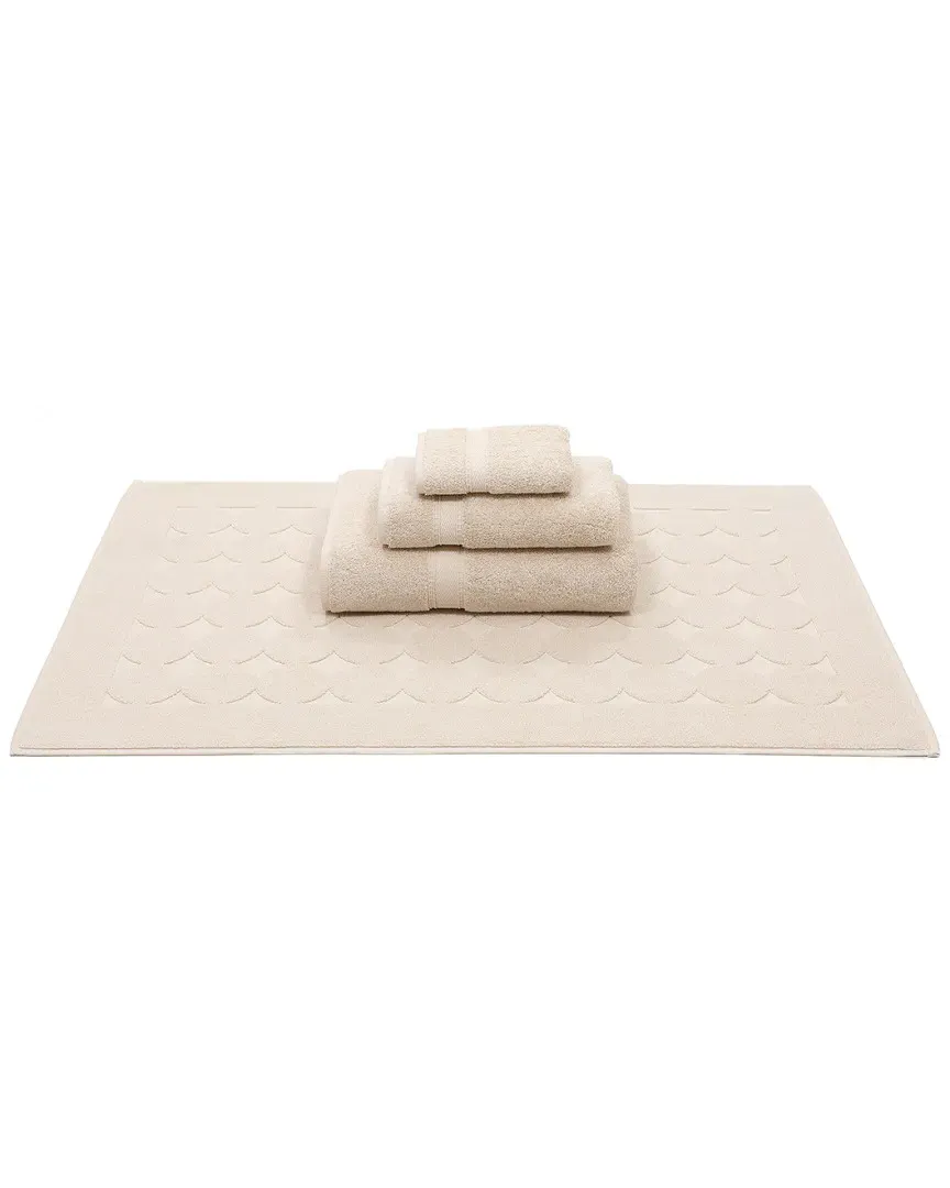 Sinemis Terry 4-Piece Towel Set - Beige, Cotton