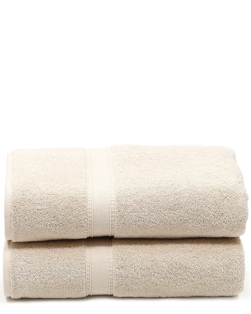 Sinemis Terry Bath Towels Set of 2 - Beige, Cotton image