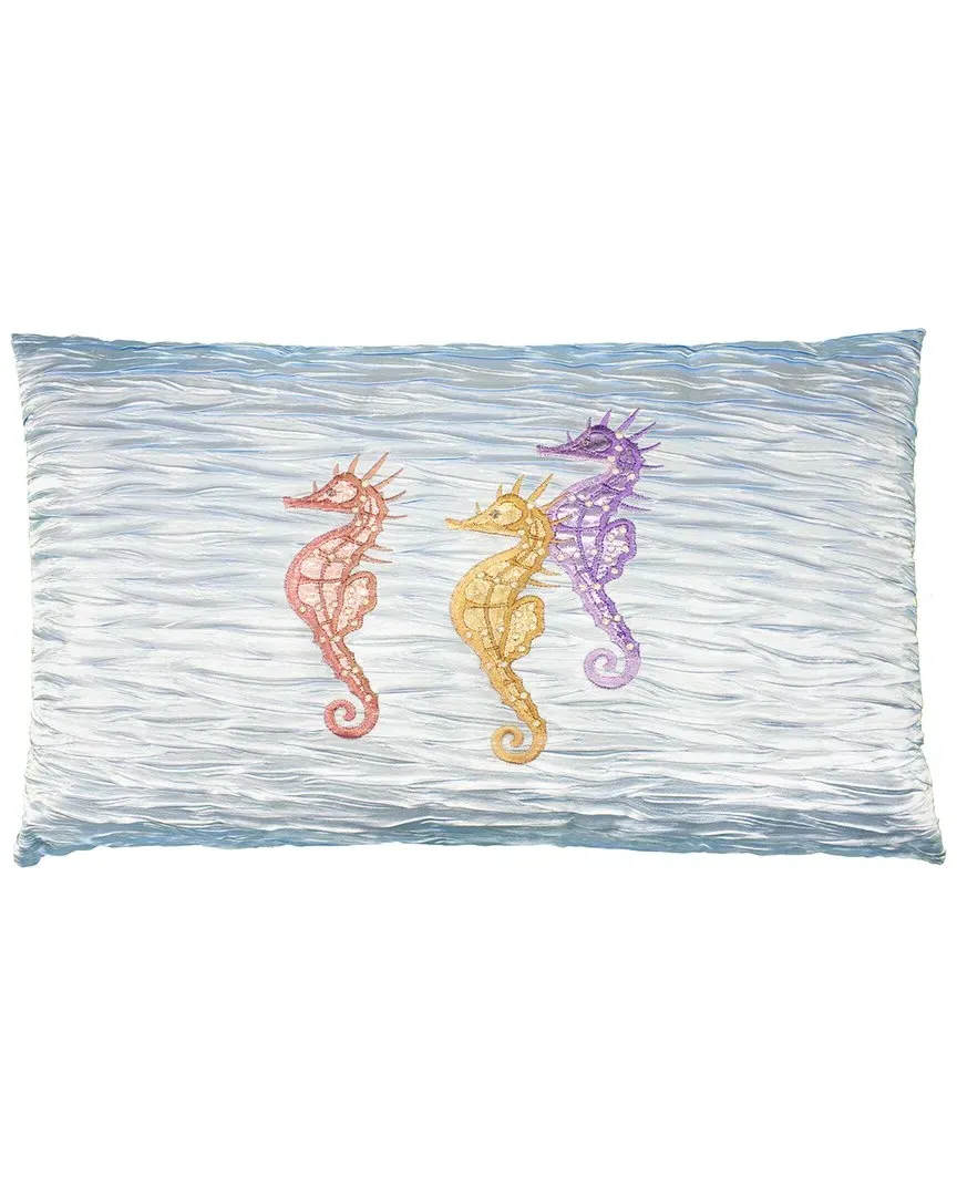 Sofia Decorative Lumbar Pillow Cover - Blue image